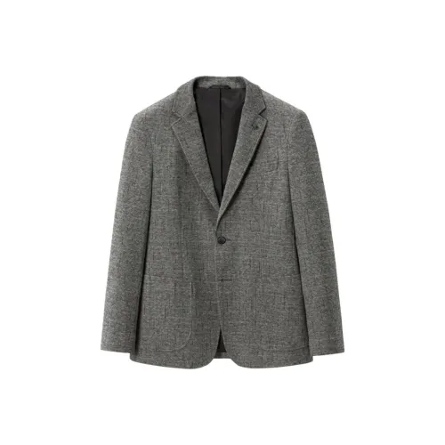 ARTSDON Средний серый цветочный мужской деловой костюм