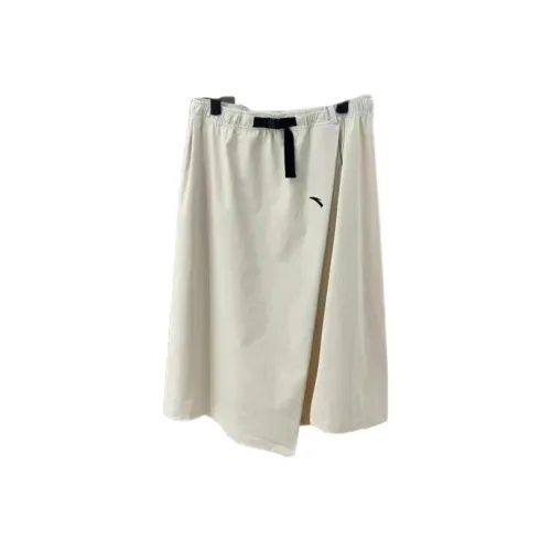 ANTA Экрю Женские Повседневные Длинные Юбки