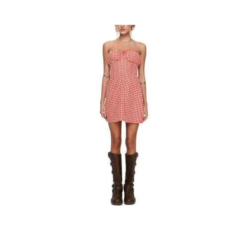 PRINCESS POLLY Двойное свидание Мини платье Без рукавов Платье Женское