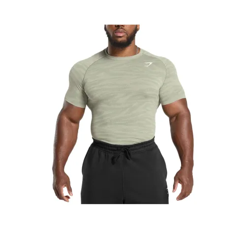 GYMSHARK GEO Животные Спортивная одежда Мужская Мел Зеленый Единица измерения Зеленый