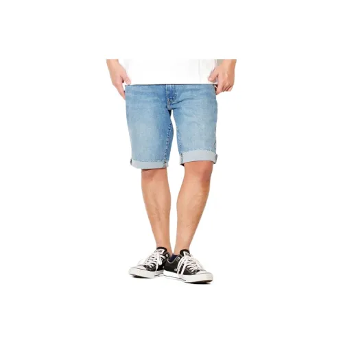 Levis Blue Men's Denim Shorts Левис Синий Мужские Джинсовые Шорты