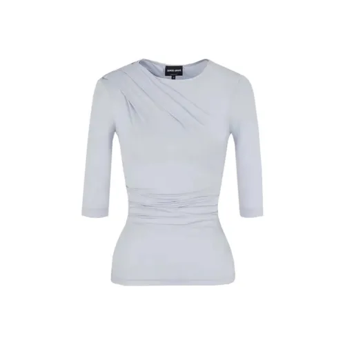 AMANI Стандартная T-рубашка Женская Светло-синяя