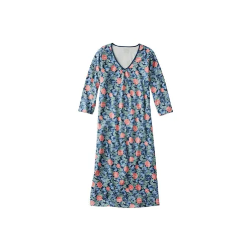 L.L.Bean Длинное платье с длинными рукавами женское