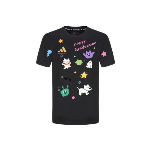 Adidas Sports Casual Круглый вырез Рубашка с коротким рукавом Хлопок Унисекс