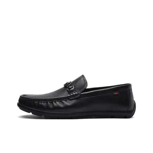 AOKANG Slip-On Loafers Мужской Черный