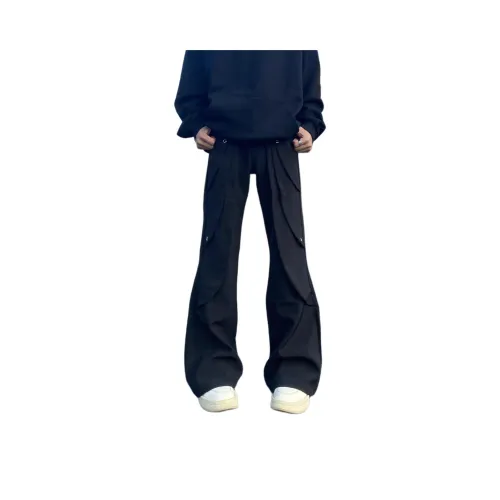 UOOHE Черные унисекс повседневные брюки