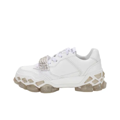 Jimmy Choo Ромб Низкий Топ Спортивная Повседневная Обувь Женская Белая