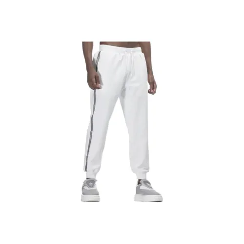 NORVINCY Эластичный манжет эластичные вязаные тренировочные брюки унисекс белый