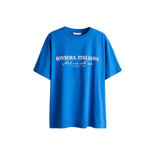 H&M Синие / Белые Женские Футболки