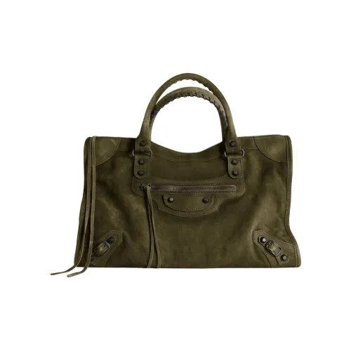 Balenciaga Le City Коровья кожа Сумка Средний Женские Зеленый