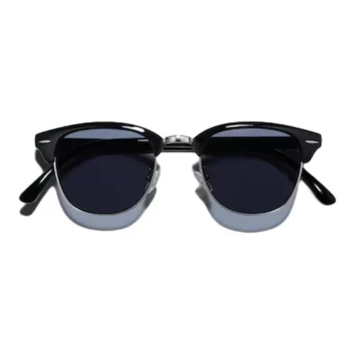 UNIQLO Пластик Нерегулярная форма Солнцезащитные очки Унисекс Черный