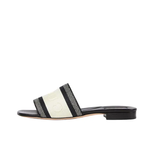 GUCCI Web Слипоны Женские Черный Белый