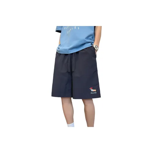 GANGZAI Темно-синий Унисекс Повседневные шорты