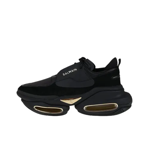 BALMAIN B Смелый Аbrasion Resistant Низкий Топ Повседневная Обувь Мужская Черная