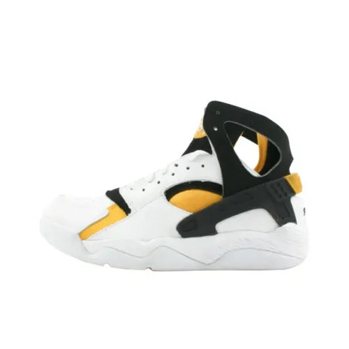 Nike Air Pilot Huarache Устойчивый к истиранию MID Топ Винтажные баскетбольные кроссовки Мужские Желто-белые
