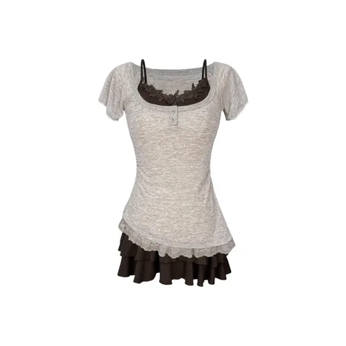 Pa33word Кофе Женские Комплекты с юбкой