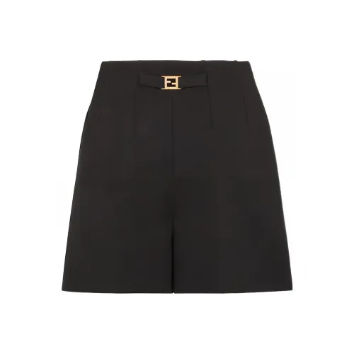 FENDI Черные Женские Повседневные Шорты