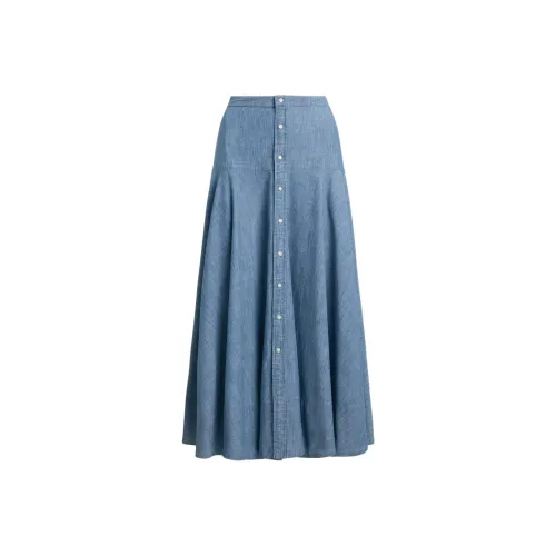 Polo Ralph Lauren FW25 Denim Long Skirt Women's