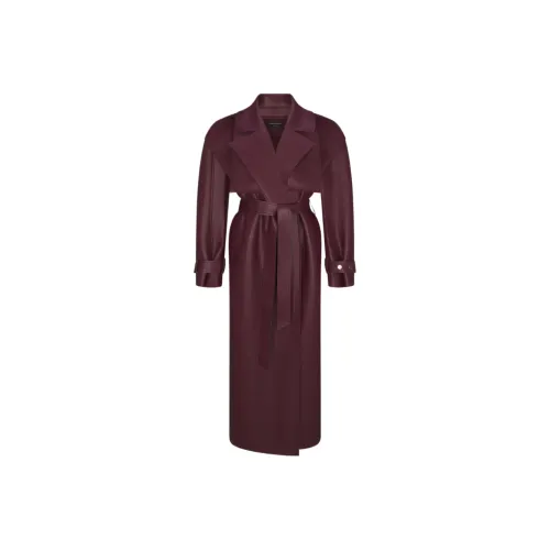 NAKED WARDROBE Бургундский Женские Кожаные Куртки