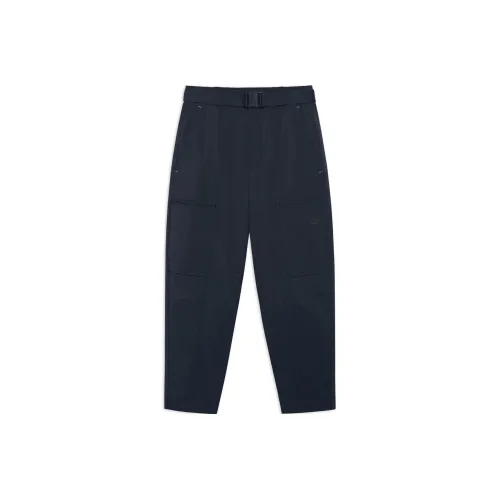 LiNing x Jackie Chan Co Бренд Kung Fu Series Повседневные Брюки Мужские Угольный Черный