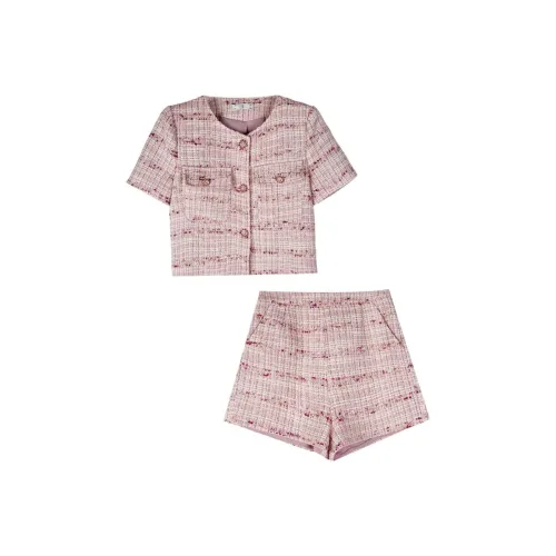 GRAYISMOON Розовый Женские Повседневные Костюмы