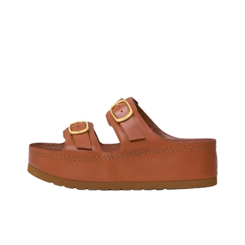 CELINE Слипоны Женские Коричневый