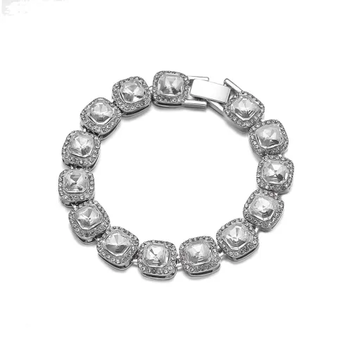 CLARKIA FLOWER Медный Циркон Титановая сталь Браслеты Унисекс