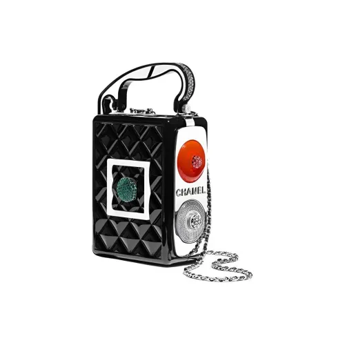 CHANEL Collector Diamond Pattern Evening Bag Маленькая Квадратная Сумка Сумка через плечо Сумка на плечо Женская Черная