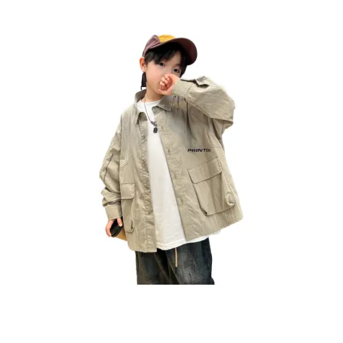 TAOTIANMAO Буква Детский Топ Весенний Осенний Подростки Хаки