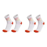 Оранжевый, белый, 2 упаковки (4 пары носков)