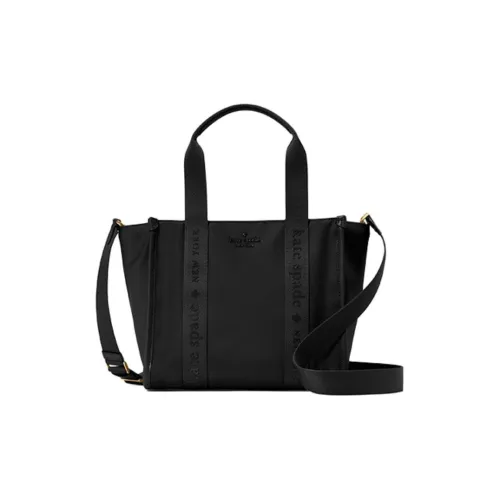Kate Spade Ткань Тоут Сумка Сумка для покупок Сумка на плечо Сумка Маленькая Женская Черная