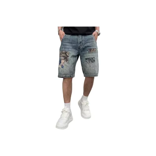APBM Синие Унисекс Джинсовые Шорты