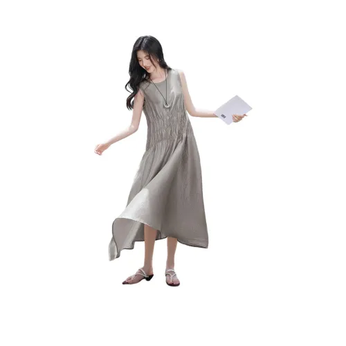 XWI Серые Женские Платья без рукавов
