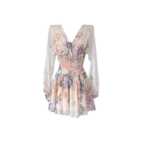 GRAYISMOON Длинное платье с длинными рукавами женское