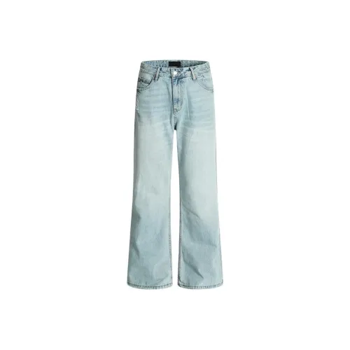 WLNEXT Прямой крой Повседневные брюки для мужчин модный бренд с премиум рваным дизайном унисекс