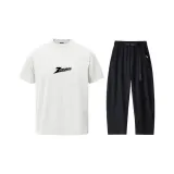 Белый, серый, топсайс, топ + черные штаны