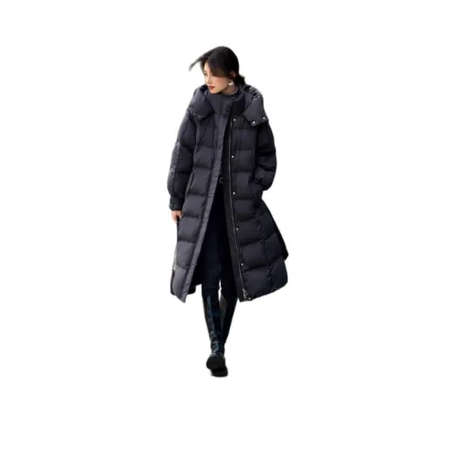 XWI Пуховик Женский Темно-Синий