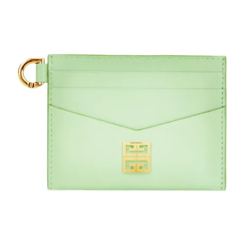 Givenchy 4G Коровья кожа Держатель для карт Держатель для карт Женский Желтый Зеленый