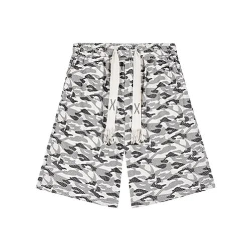 Songlan Камуфляж Ледяной шелк Тонкие Унисекс Повседневные шорты