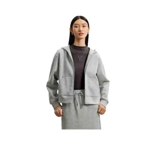 DESIGNICE Cropped Coat Women's Gray DESIGNICE Укороченное пальто женское серого цвета