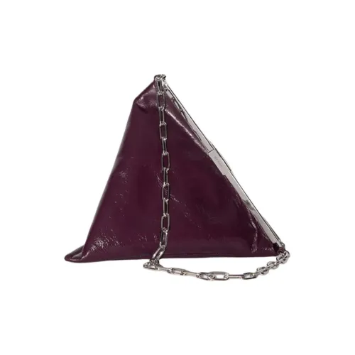 By Far Рюш Effect Кожа Сумка через плечо Сумка Женская Виноградный фиолетовый