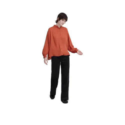 UNIQLO X Clare Waight Keller Co Branded В избранном Оранжево-красный Женские Рубашки