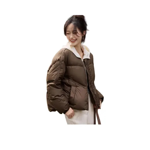 Mo Han Yi Mei Пуховик Женские Кофе