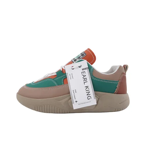 Earl King Устойчивый к истиранию Покрытие MID Топ Толстая подошва Кроссовки Женские