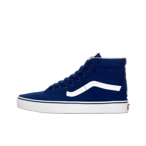 Vans Sk8 Hi Устойчивые к истиранию высокие кроссовки для скейтбординга Мужские Синие