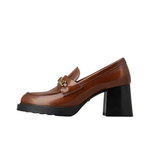 TOD'S Лоферы 6,5 см Женские Коричневые