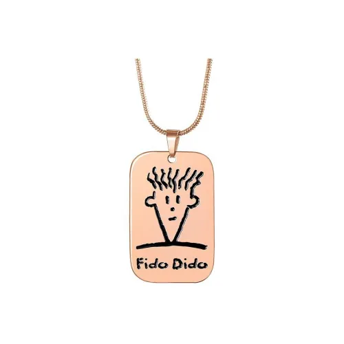 FIDO DIDO Нержавеющая сталь Ожерелье Унисекс