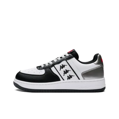 KAPPA Спина к Спине Амортизаторы Slip-Resistant Низкий Топ Скейтборд Кроссовки Unisex Классический Белый Черный