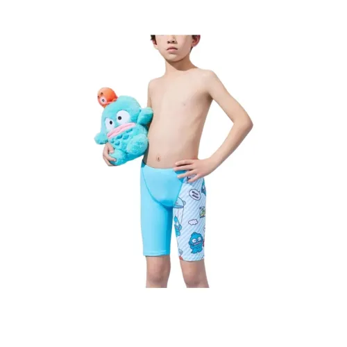 ZOKE x Sanrio Hangyodon SS25 Облегающий детский купальник летний для детей 3-7 лет светло-синий