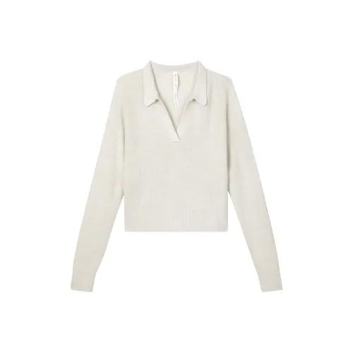 lululemon Collared Мериносовая шерсть Смесь Свитер Женские